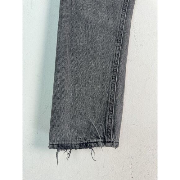 AGOLDE Jeans Womens Gray Riley Faded Mid Rise Button Fly Casual Denim Size 23 - Picture 5 of 15